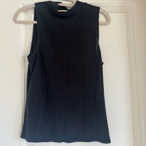 Abercrombie & Fitch Black Mockneck Tank Top